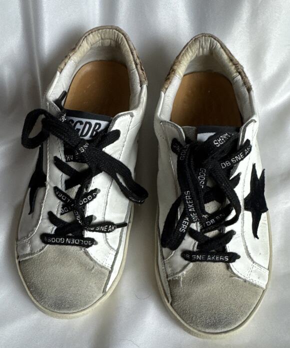 Golden Goose Other - Golden Goose Super Star Classic Suede Toe Leopard Horsy Heel Size 34 Authentic